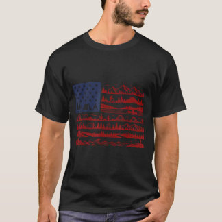 Nationalparks amerikanische Flagge patriotisch 4. T-Shirt