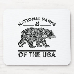 Nationalparks Bär Wandern Reisen Camping Outdoor Mousepad