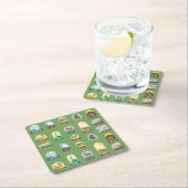 Nationalparks Briefmarke Napkins im Grünen Rechteckiger Pappuntersetzer (Vor Ort)