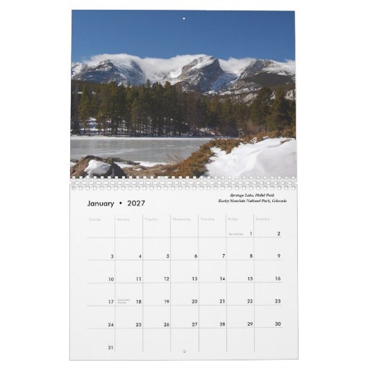 Nationalparks der USA Kalender (Jan 2027)