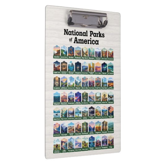 Nationalparks der USA USA Klemmbrett (Rechts)