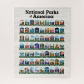 Nationalparks der USA USA Puzzle (Vertikal)