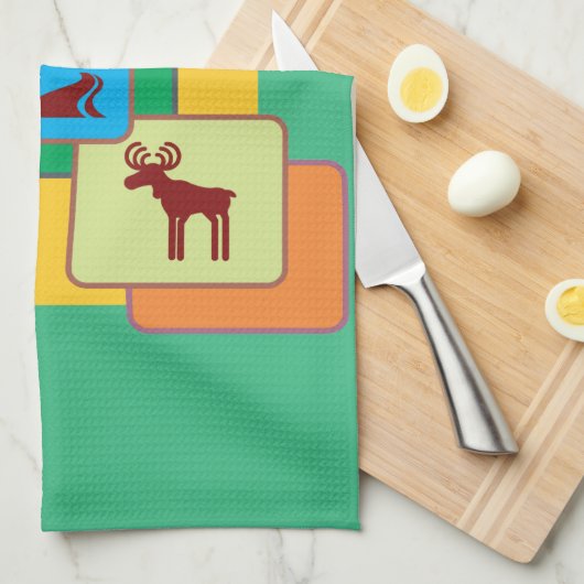 Nationalparks Geschirrtuch (Viertel Falte)