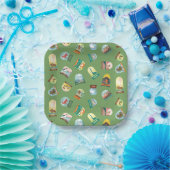 Nationalparks in Tellern des Grünbuchs Pappteller (Party)