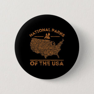 Nationalparks Karte Wandern Reisen Camping Outdoor Button