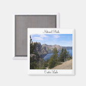 Nationalparks - Krater Lago Magnet (Vorderseite/Rückseite)