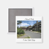Nationalparks - Krater Lodge Magnet (Vorderseite/Rückseite)