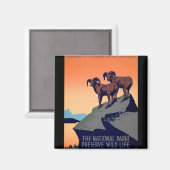 Nationalparks Magnet (Vorderseite/Rückseite)