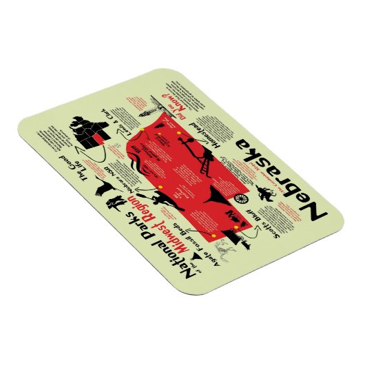 Nationalparks Nebraska Magnet (Rechte Seite)