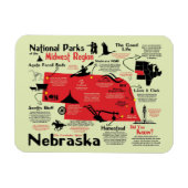 Nationalparks Nebraska Magnet (Horizontal)