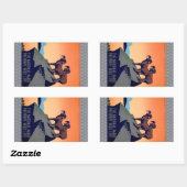 Nationalparks Rechteckiger Aufkleber (Blatt)