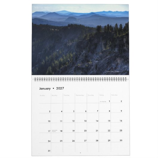 Nationalparks US Kalender (Jan 2027)