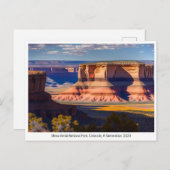 Nationalparks USA, Postkarte für Postübergänge (Vorne/Hinten)