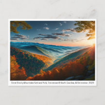 Nationalparks USA, Postkarte für Postübergänge