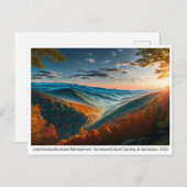 Nationalparks USA, Postkarte für Postübergänge (Vorne/Hinten)