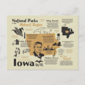 Nationalparks von Iowa Karte (Vorderseite)