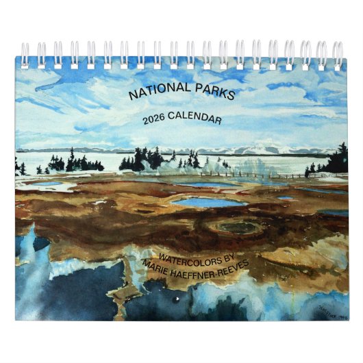 NATIONALPARKS WATERCOLORS 2026 KALENDER (Titelbild)