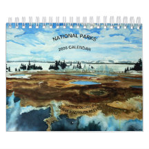 NATIONALPARKS WATERCOLORS 2026 KALENDER