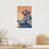 Nationalparks-Wildlife-Poster Poster (Küche)