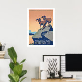 Nationalparks-Wildlife-Poster Poster (Heimbüro)