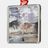 Nationalparks: Yellowstone Buffalo Ornament Aus Metall (Links)