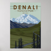 Nationalparkstraße Denali Poster (Vorne)