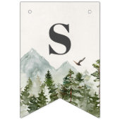 Nationalparkwald-Wald Babyduschbanner Wimpelkette (Zweite Fahne)