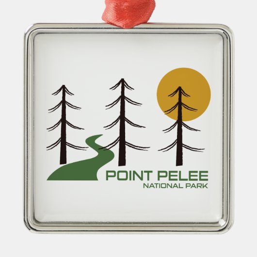 Nationalparkweg Point Pelee Ornament Aus Metall (Vorne)