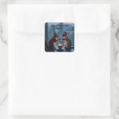 Nationalromantag Quadratischer Aufkleber (Tasche)