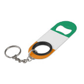 Nationalstolz der Elfenbeinküste Mini Flaschenöffner (Vorderseite Schrägansicht)