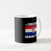 Nationalstolz des kroatischen Getränketeams Kaffeetasse (VorderseiteRechts)