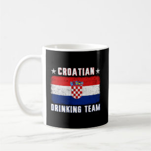 Nationalstolz des kroatischen Getränketeams Kaffeetasse
