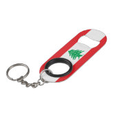 Nationalstolz des Libanon Patriotic Mini Flaschenöffner (Vorderseite Schrägansicht)