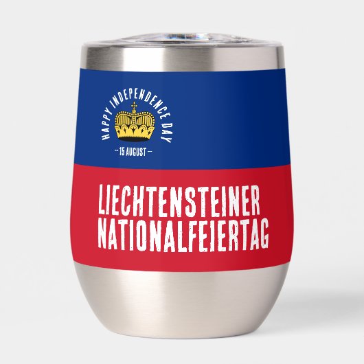 Nationaltagsflagge Liechtenstein (Vorderseite)