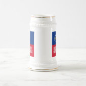 Nationaltagsflagge Liechtenstein Bierglas (Mittel)