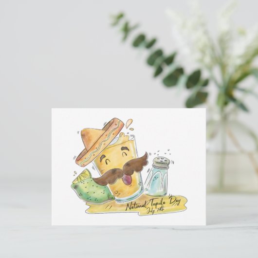Nationaltequila Postkarte (Stehend Vorderseite)