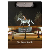 Nationaltheater Horse Statue Saratoga Klemmbrett (Vorderseite)