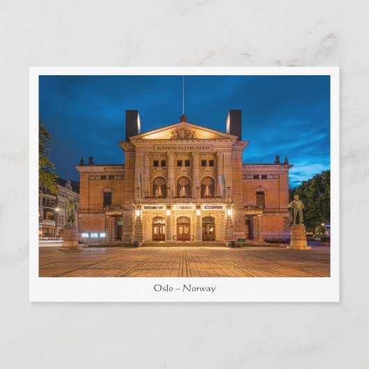 Nationaltheater Oslo Postkarte (Vorderseite)
