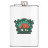 Nationalwald-Camping des Delta Flachmann (Vorderseite)