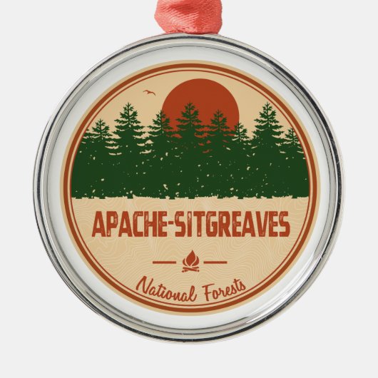 Nationalwald der Apache-Sitgreaves Ornament Aus Metall (Vorne)