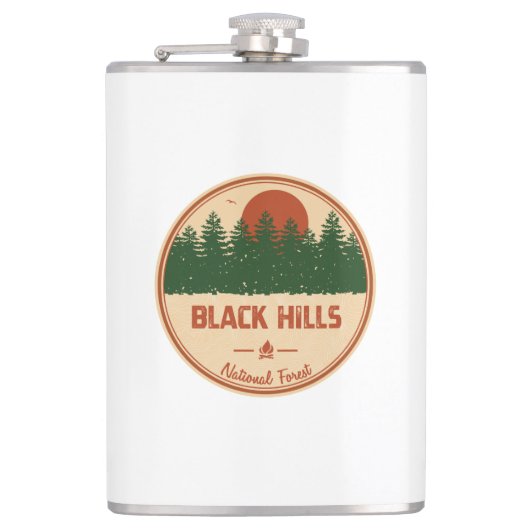 Nationalwald der Black Hills Flachmann (Vorderseite)