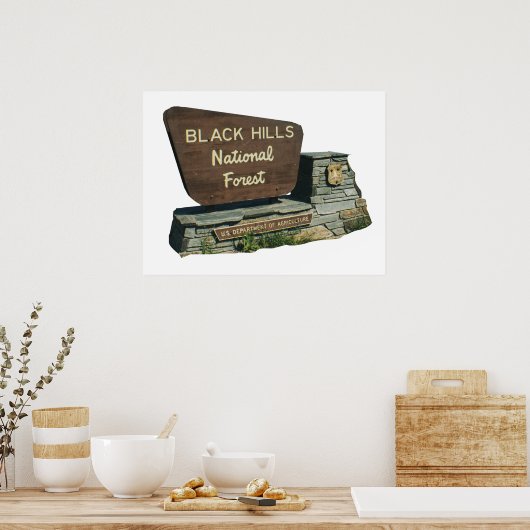 Nationalwald der Black Hills Poster (Küche)