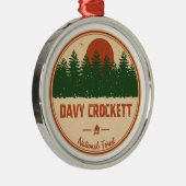 Nationalwald der Davy Crockett Ornament Aus Metall (Rechts)