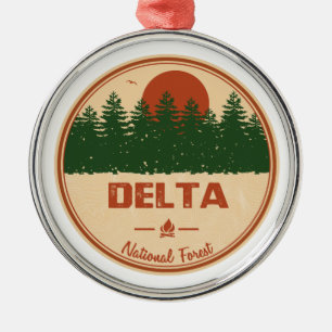 Nationalwald des Deltas Ornament Aus Metall