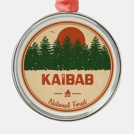 Nationalwald Kaibab Ornament Aus Metall (Vorne)