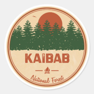 Nationalwald Kaibab Runder Aufkleber