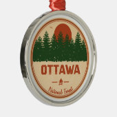 Nationalwald von Ottawa Ornament Aus Metall (Rechts)