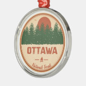Nationalwald von Ottawa Ornament Aus Metall (Links)