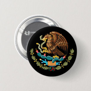 Nationalwappen von Mexiko Pin Button