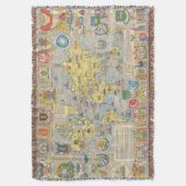 Nationens-Karte der Welt Decke (Vorderseite Vertikal)